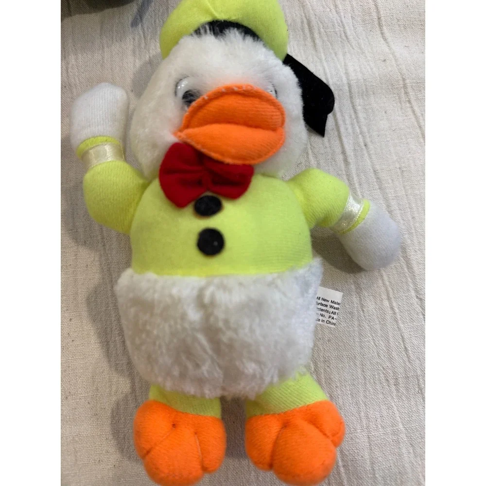 Vintage Plush Lot Playskool Bunny Cloud 9 Fish Disney Donald Mickey Lamb 5pc